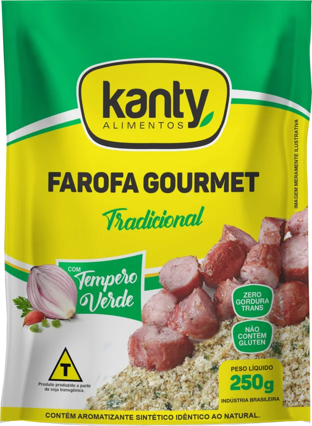 Embalagem Farofa Gourmet Tradicional 250g Kanty
